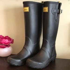 Joules Field Boot, Black, Size 7